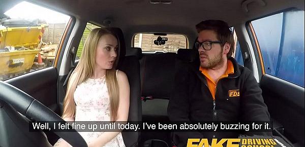  Fake Driving School Carmel Anderson ends lesson with an orgasmic climax